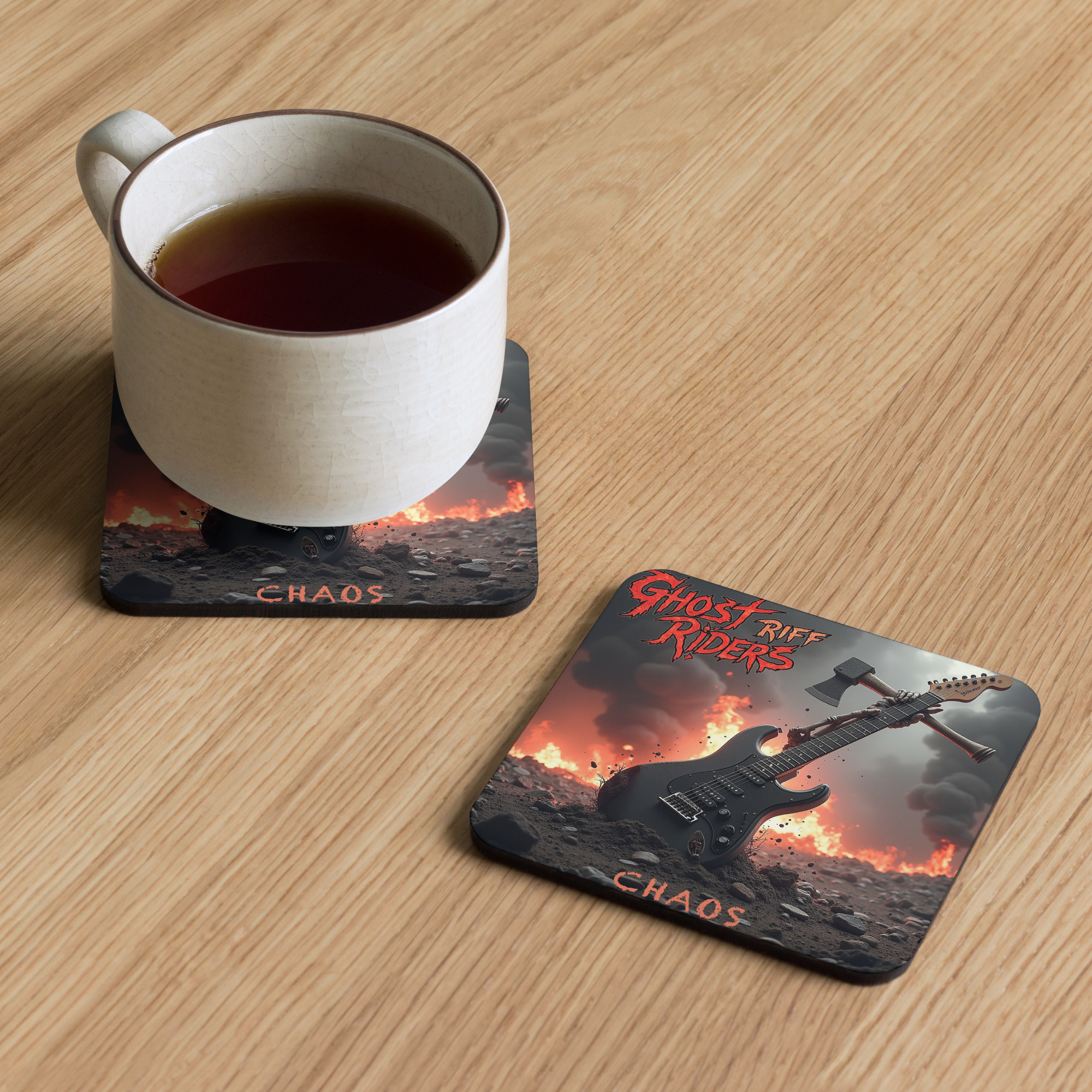 CHAOS - Album Cover - Cork-back coaster