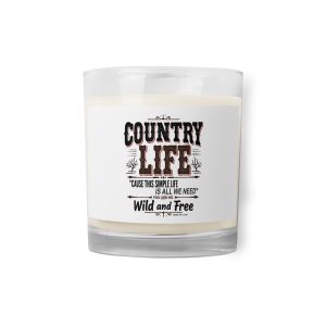 Country Life - Glass jar soy wax candle
