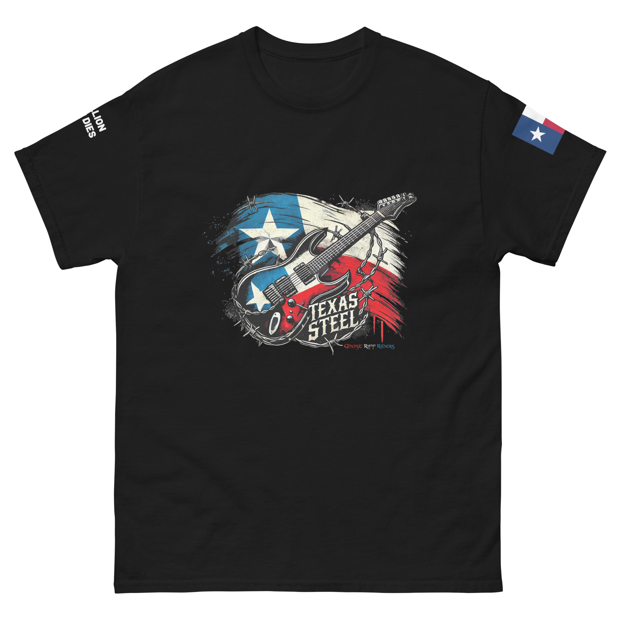 Texas Steel - Album Art - Rebellion Never Dies -Unisex classic tee - Image 5