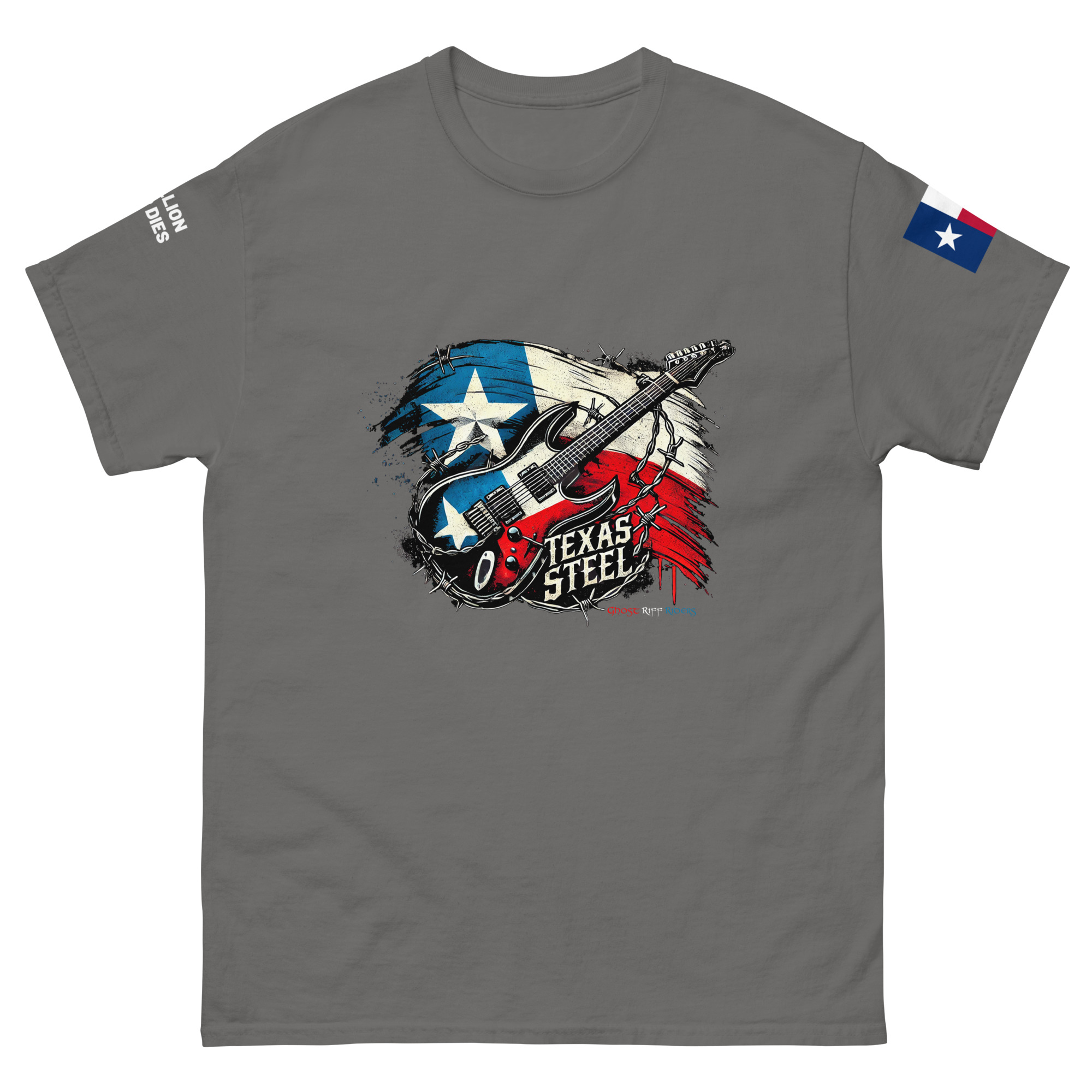 Texas Steel - Album Art - Rebellion Never Dies -Unisex classic tee - Image 29