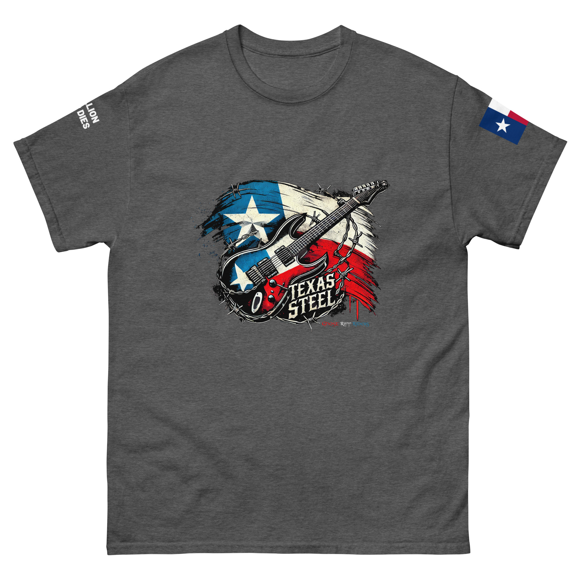 Texas Steel - Album Art - Rebellion Never Dies -Unisex classic tee - Image 26