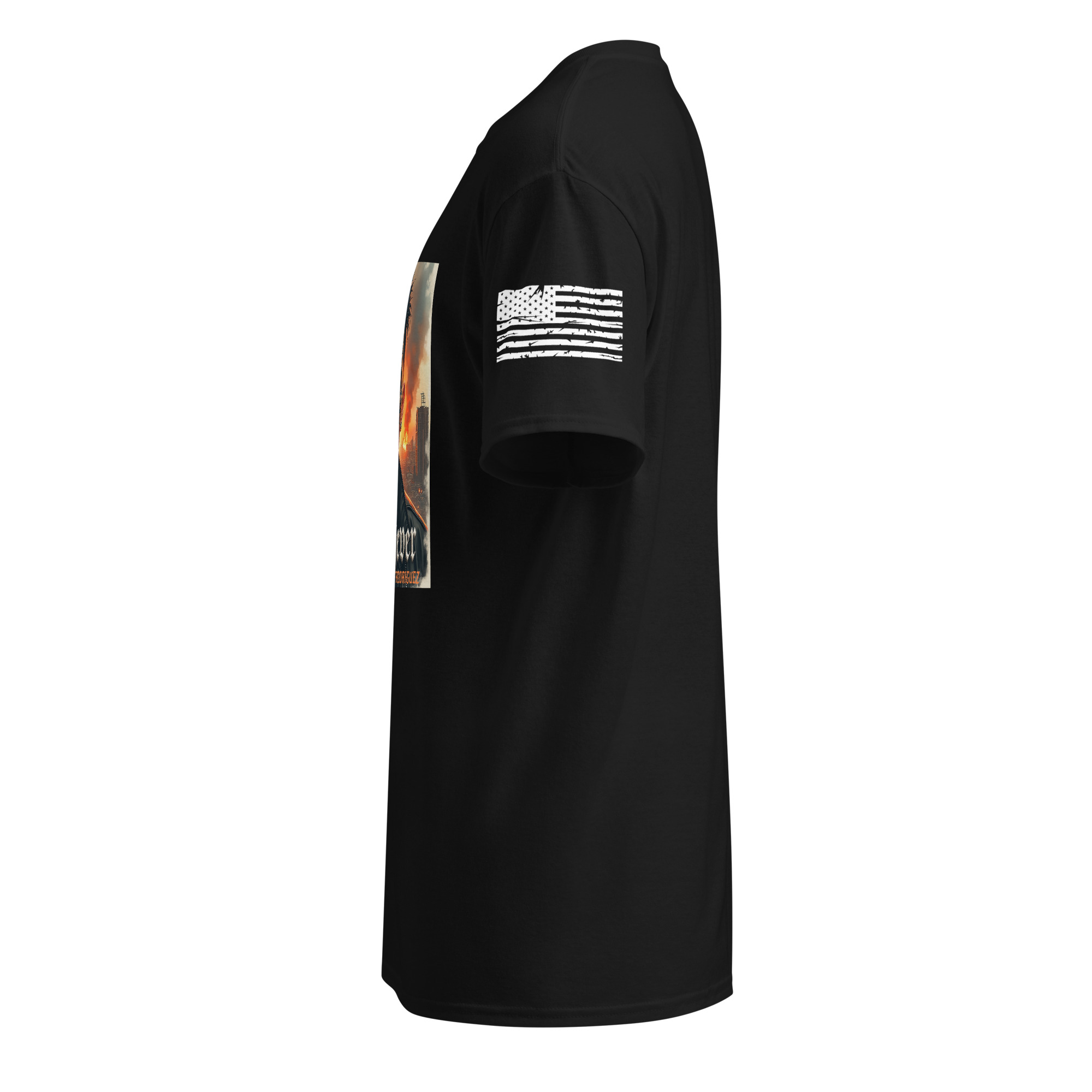 We Shall Never - Patriotic Style Shirt - DryBlend® T-Shirt - Image 3